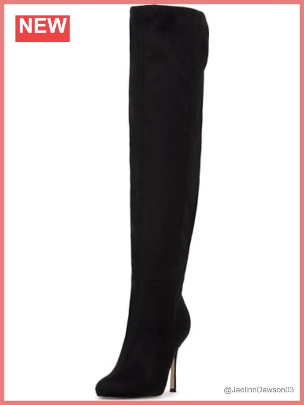 Over-the-Knee Equestrian Boots with Zipper Faux Suede Stiletto Heel Round Toe